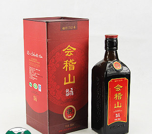 批發、零售會稽山紹興黃酒純正八年單瓶禮盒花雕酒